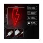 Luz Neon Forever Light Neon LED Bolt Red/ Funciona a Pilas y USB