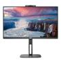 Monitor Profesional AOC 24V5CW/BK 23.8'/ Full HD/ Webcam/ Multimedia/ Regulable en altura/ Negro