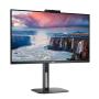 Monitor Profesional AOC 24V5CW/BK 23.8'/ Full HD/ Webcam/ Multimedia/ Regulable en altura/ Negro