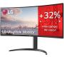 Monitor Profesional Ultrapanorámico Curvo LG UltraWide 34WP75CP-B 34'/ WQHD/ Multimedia/ Regulable en altura/ Negro