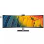 Monitor Profesional Ultraparonámico Curvo Philips 45B1U6900CH 44.5'/ Dual QHD/ Webcam/ Multimedia/ Regulable en altura/ Negro