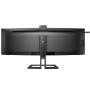 Monitor Profesional Ultraparonámico Curvo Philips 45B1U6900CH 44.5'/ Dual QHD/ Webcam/ Multimedia/ Regulable en altura/ Negro