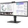 Monitor Profesional Ultrapanorámico Curvo LG 34BQ77QC-B 34'/ WQHD/ Webcam/ Multimedia/ Regulable en altura/ Negro