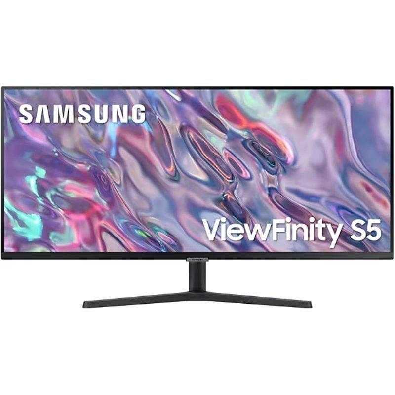 Samsung Monitor Profesional Ultraparonámico Samsung ViewFinity S5 S34C500GAU 34'/ UWQHD/ Negro