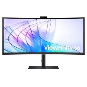 Monitor Profesional Ultraparonámico Curvo Samsung ViewFinity S6 S34C652VAU 34'/ UWQHD/ Webcam/ Multimedia/ Negro