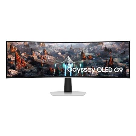 Monitor Gaming Ultrapanorámico Curvo Samsung Odyssey OLED G9 S49CG934SU 49'/ Dual QHD/ 0.03ms/ 240Hz/ OLED/ Multimedia/ Plata