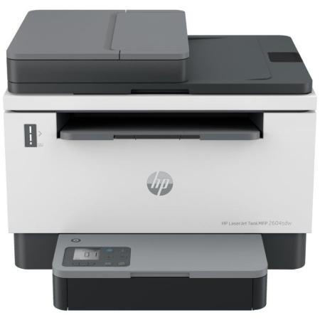 Multifunción Recargable Láser Monocromo HP Laserjet Tank 2604SDW/ WiFi/ Dúplex/ ADF/ Blanca y Negra