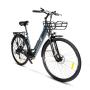 Bicicleta Eléctrica SmartGyro Ebike Sunset Titanium/ Motor 250W/ Ruedas 27.5'/ Titanium