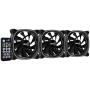 Pack 3 Ventiladores Aerocool Astro 12 Pro/ 12cm + H66F HUB + Mando a Distancia