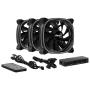 Pack 3 Ventiladores Aerocool Astro 12 Pro/ 12cm + H66F HUB + Mando a Distancia