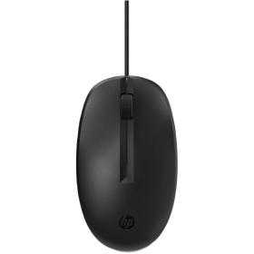 Ratón HP 125/ Hasta 1200 DPI/ Negro