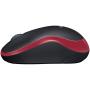 Ratón Inalámbrico Logitech M185/ Hasta 1000 DPI/ Rojo