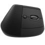 Ratón Ergonómico Inalámbrico por Bluetooth/ 2.4GHz Logitech Lift Vertical Ergonomic Mouse/ Hasta 4000 DPI/ Grafito