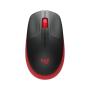 Ratón Inalámbrico Logitech M190/ Hasta 1000 DPI/ Rojo