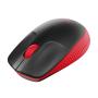 Ratón Inalámbrico Logitech M190/ Hasta 1000 DPI/ Rojo