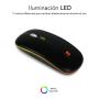 Ratón Inalámbrico por Bluetooth Subblim LED Dual Flat/ Batería recargable/ Hasta 1600 DPI