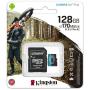 Tarjeta de Memoria Kingston CANVAS Go! Plus 128GB microSD XC con Adaptador/ Clase 10/ 170MBs