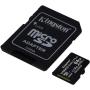 Tarjeta de Memoria Kingston CANVAS Select Plus 64GB microSD XC con Adaptador/ Clase 10/ 100MBs