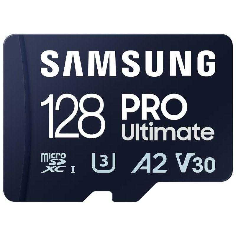 Samsung Tarjeta de Memoria Samsung Pro Ultimate 128GB microSD XC con Adaptador/ Clase 10/ 200MBs