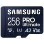 Tarjeta de Memoria Samsung Pro Ultimate 256GB microSD XC con Adaptador/ Clase 10/ 200MBs