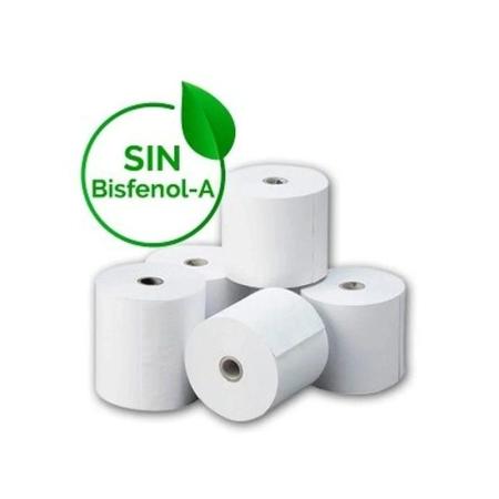 Rollo Papel Térmico Genérico 57x35 10U BPA/ 57 x 35mm/ 10 unidades