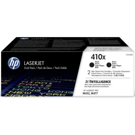 Tóner Original HP nº410X XL Alta Capacidad Multipack/ 2x Negro