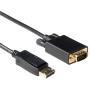 ACT 2m Conversion Cable DisplayPort Male To VGA Male