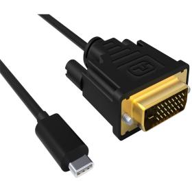 ACT USB Type C To DVI Male Conversion Cable 4K/Hz 2m