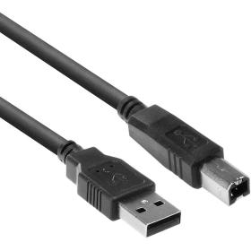 ACT USB 2.0 A Male - USB B Male 0.50m