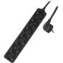 ACT Power Strip 6 Sockets 3m Black