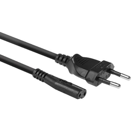 ACT Powercord Euro Male - C7 Female Black 1.5m