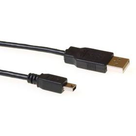 ACT USB 2.0 A Male - USB Mini B5MALE 1.80m