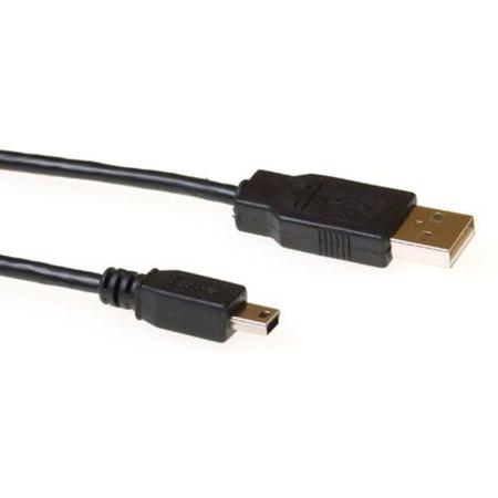 ACT USB 2.0 A Male - USB Mini B5MALE 3.00m