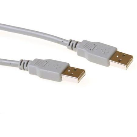 ACT USB 2.0 A Male - USB A Male Ivory 2.00m