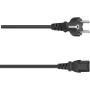 Hama Power Cable Grounded Plug - 3-POLE Coupling 2.5m Black