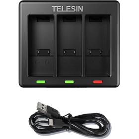 Telesin Charger For 3 Batteries GoPro Hero 9/10/11/12