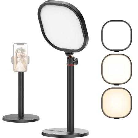 VIJIM K7 LED-Video Light w/ In Hoogte Adjustable Tripod