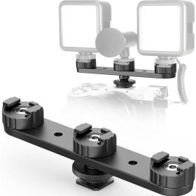 Ulanzi PT-23 Triple Cold Shoe Bracket For Tripod Of Camera