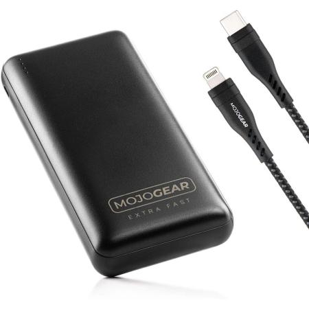 MOJOGEAR Quick Charge-Set iPhone: 20.000 mAh PowerBank + Cable