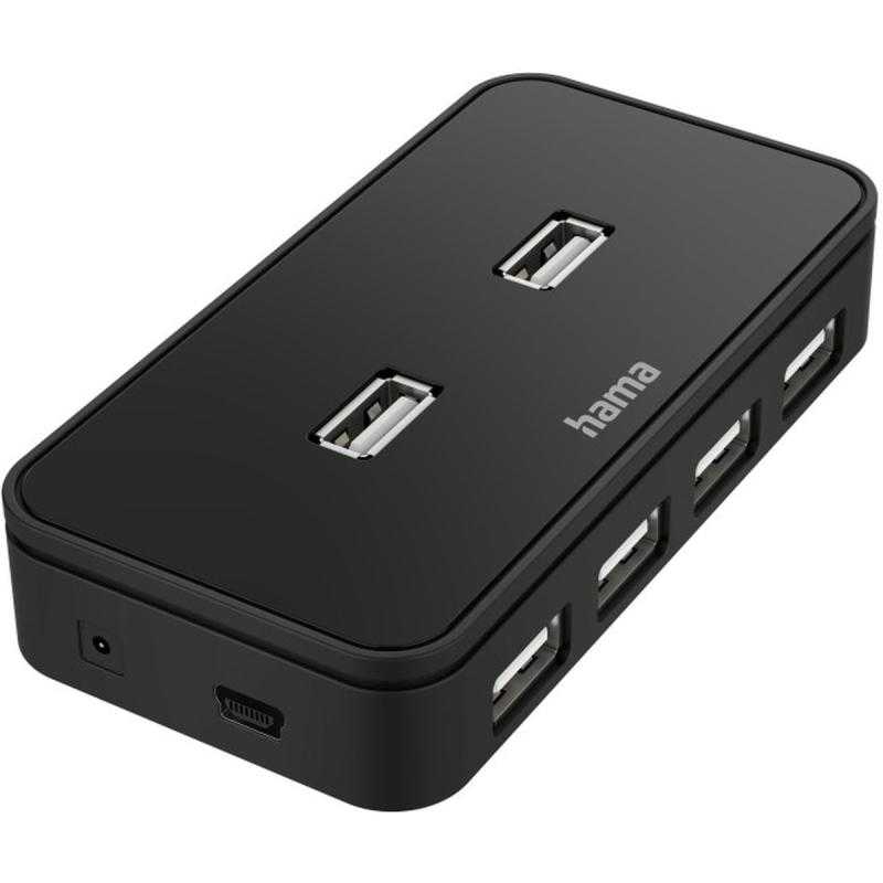 Hama USB-Hub 7-Port USB 2.0 480 MBIT/s w/ Cable / Netadapter