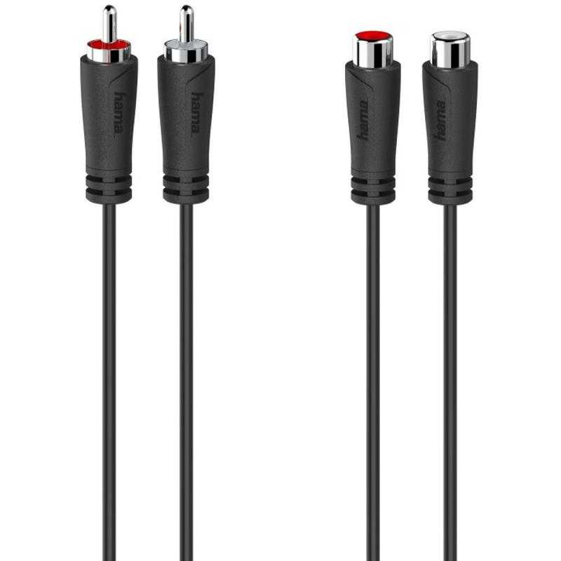 Hama Extension Cable 2 Cinch-Plugs - 2 Cinch-Couplingen 5.0m