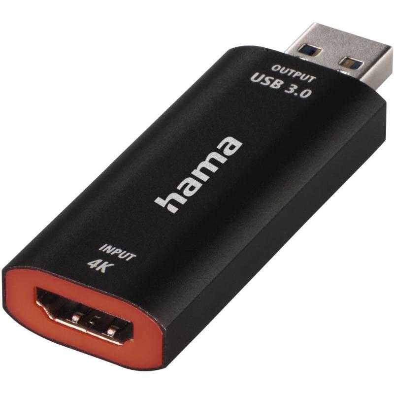 Hama Video-Opname-Stick USB-Plug-HDMIO-Connection 4K