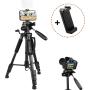 MOJOGEAR 140cm Tripod w/ Phone Holder