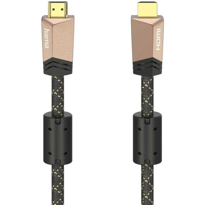 Hama Premium HDMI-Cable w/ Ethernet Ferrite Metal 1.5 M