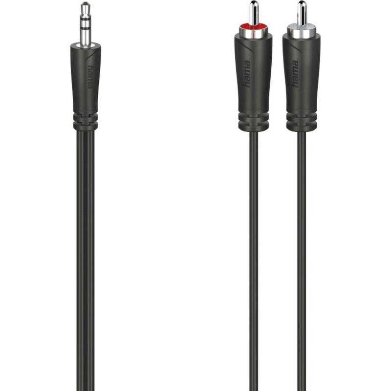 Hama Audio Cable 3.5-mm-Jack-Plug - 2 Cinch-Plug Stereo 1.5m