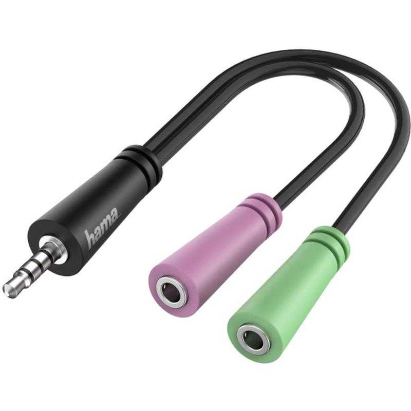Hama Audio Adapter 3.5mm Jack - 4 Pole 3.5mm Jack Headset