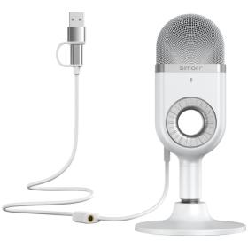 SmallRig 3492 Simorr Wave U1 USB Condenser Microphone(White)