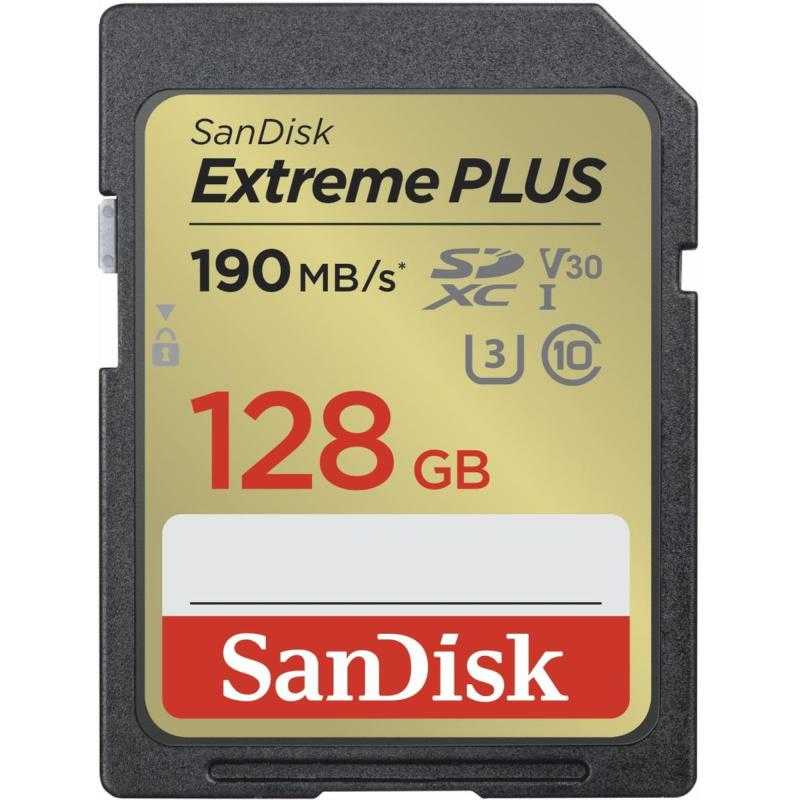 SanDisk Extreme Plus 128GB SDHC Memory Card UHS