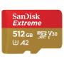 SanDisk Extreme MicroSDXC 512GB+SD Adapater A2 U