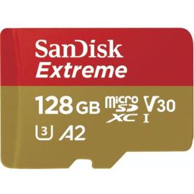 SanDisk Extreme MicroSDXC 128GB+SD Adapter 90MB